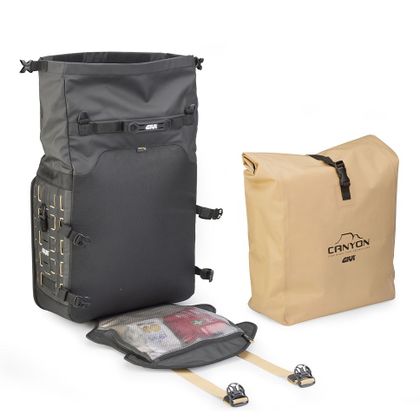 Givi GRT709B CANYON (2 x 35 liter) Zadeltassen Universeel - Zwart
