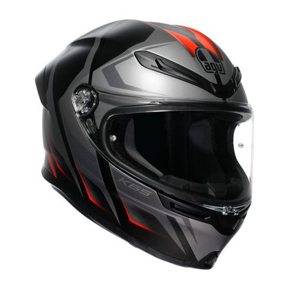 Casque intégral AGV K-6 S - KARVE - Gris / Rouge Ref : AG1088 