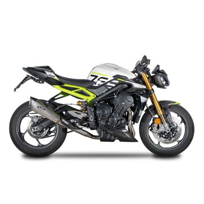 Silencieux Spark 3/4 LIGNE RACING KONIX EVO TITANE - Gris