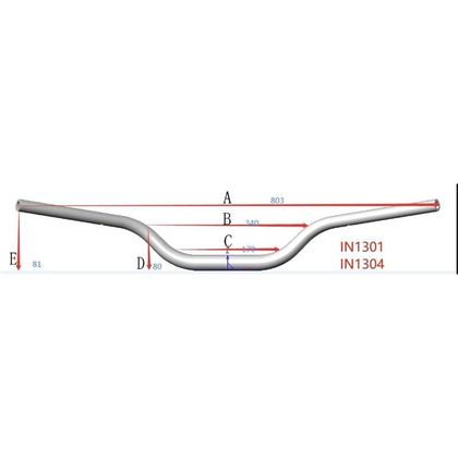 Chaft Fat Bar BAS 80 Universal Handlebars - Grey
