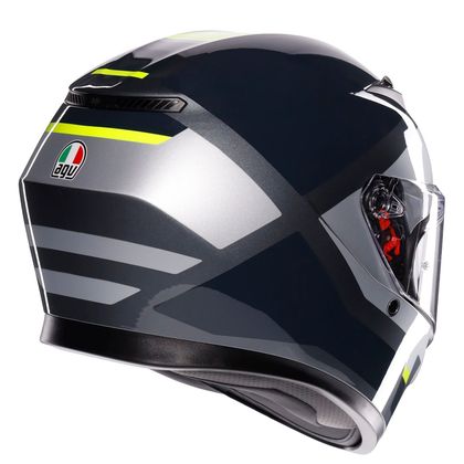 Casco AGV K3 - SHADE - Grigio / Giallo