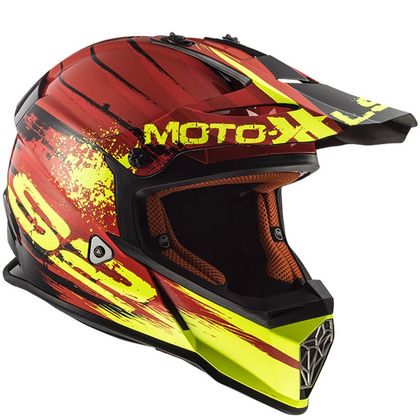 Casco de motocross LS2 MX437 - FAST - GATOR RED 2019 Ref : LS0441 