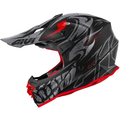 Casco de motocross Givi 60.1 GLOOM 2023 - Negro / Rojo