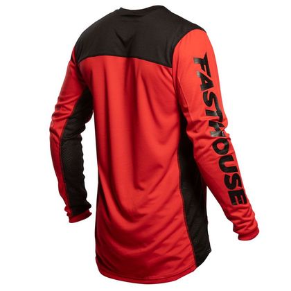 Camiseta de motocross FASTHOUSE GRINDHOUSE HALT RED BLACK 2021