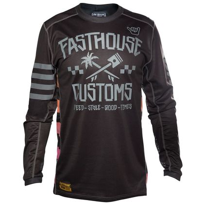Camiseta de motocross FASTHOUSE HAWK BLACK 2020