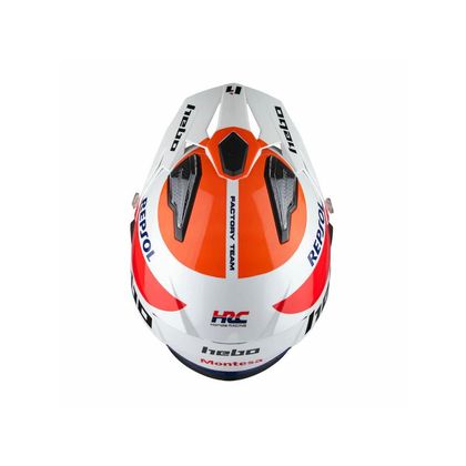 Hebo V6 MONTESA TEAM 2025 Trial helmet - White / Blue