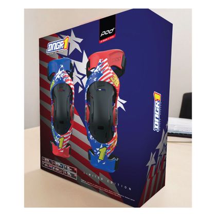 POD K4 2.0 HAIDEN DEEGAN 2026 Orthopädische Kniebandage - Blau / Rot