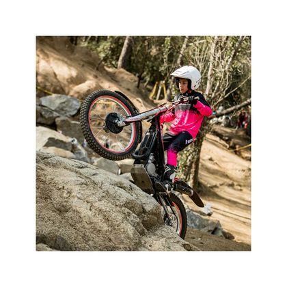 Hebo PRO DRIPPED JUNIOR 2025 Trial-Hose - Schwarz / Pinke