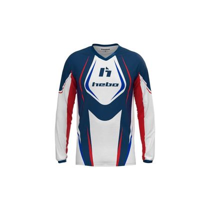 Maillot trial Hebo PRO 2025 - Blanc / Bleu Ref : HBO0479 