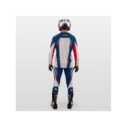 Maillot trial Hebo PRO 2025 - Blanc / Bleu