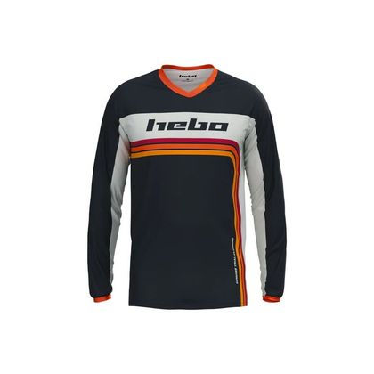 Maillot trial Hebo PRO RETRO 2025 - Noir / Blanc Ref : HBO0480 
