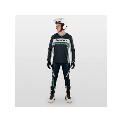 Hebo PRO RETRO 2025 Trial-Hose - Schwarz / Grün