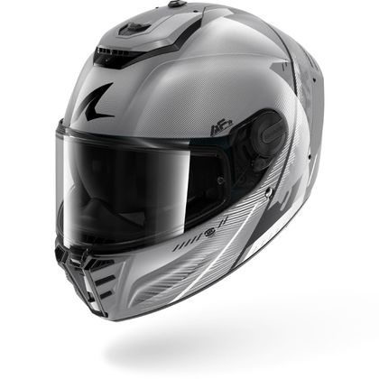 Cască integrală Shark SPARTAN RS SPEED-TECH - Griș / Alb Ref: SH1877-SWB 