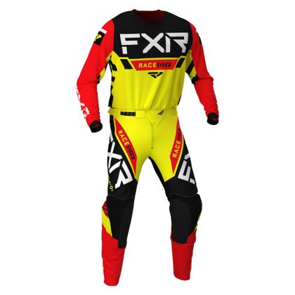 Camiseta de motocross FXR HELIUM  YELLOW/BLACK/RED 2021 - Amarillo / Negro