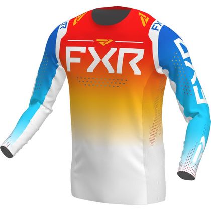 Camiseta de motocross FXR HELIUM BLUE/TANGERINE 2022 - Azul Ref : FXR0119 