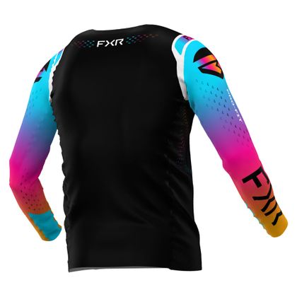Camiseta de motocross FXR YOUTH HELIUM - Negro / Multicolor