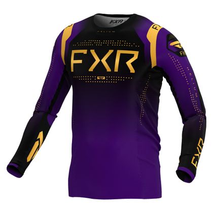 Camiseta de motocross FXR HELIUM 24 2024 - Negro / Violeta Ref : FXR0441 