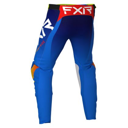 Pantaloni da cross FXR HELIUM BLUE/HI VIS/RED 2021 - Blu / Giallo