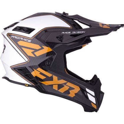 Casque cross FXR HELIUM CARBON 2026 - Jaune / Blanc