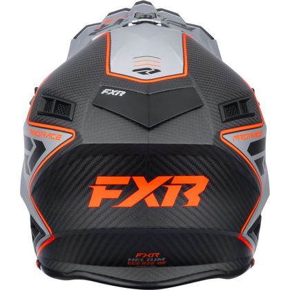 Casque cross FXR HELIUM CARBON 2026 - Orange / Gris
