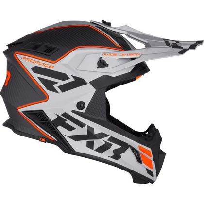 Casque cross FXR HELIUM CARBON 2026 - Orange / Gris