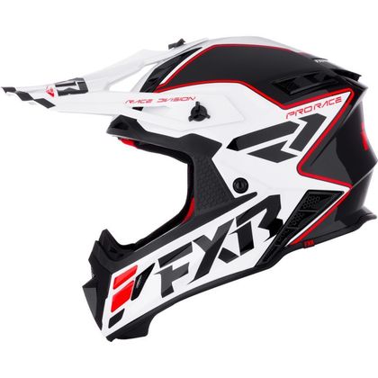 Casque cross FXR HELIUM 2026 - Rouge / Blanc