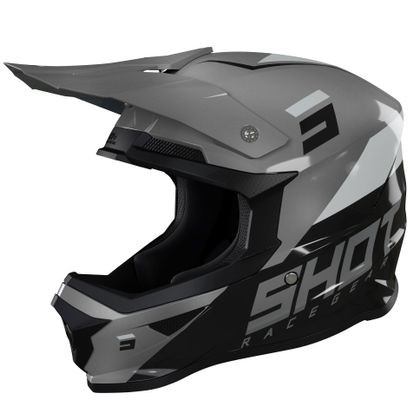 Casque cross Shot FURIOUS CHASE - BLACK GREY GLOSSY 2022 Ref : SO2178 