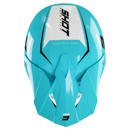 Casque cross Shot FURIOUS CHASE - BLACK TURQUOISE GLOSSY 2022