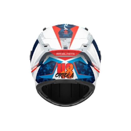 MT HELMETS KRE+ S - FIM ORTOLA Helm - Wit / Blauw