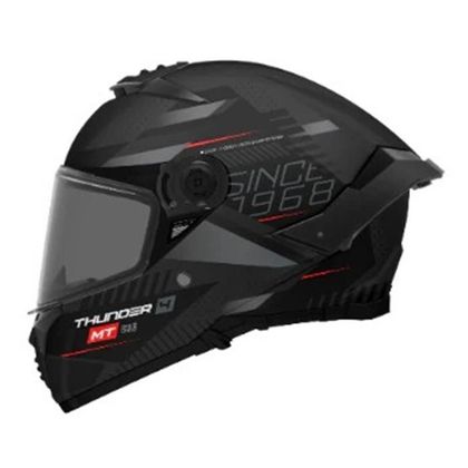MT HELMETS THUNDER 4 SV - LUMINENCE D1 MATT Helmet - Black / Grey
