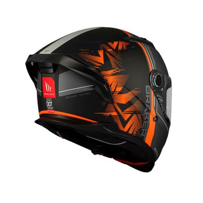 Casque intégral MT HELMETS BRAKER SV - CHARM - Gris / Orange