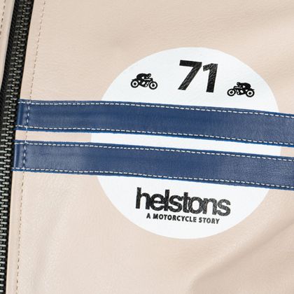 Blouson Helstons CHEVY CUIR BUFFALO - Beige