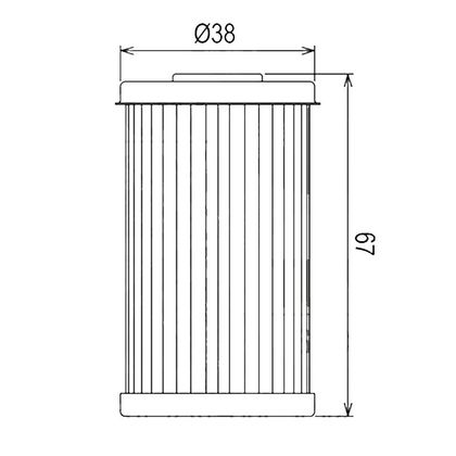 Filtre à huile HifloFiltro HF169 Type origine