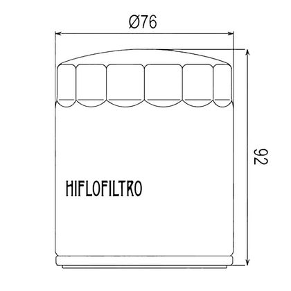 Filtre à huile HifloFiltro HF170C Type origine