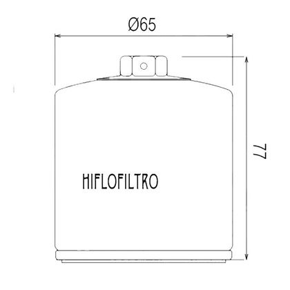 Filtre à huile HifloFiltro HF199 Type origine