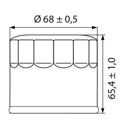 Filtre à huile HI-Q OF138 Type Origine