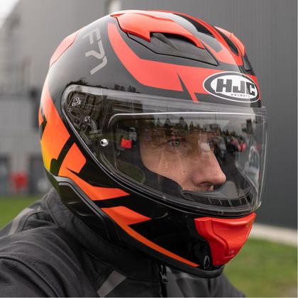 Casque intégral HJC F71 - BARD - Noir / Rouge