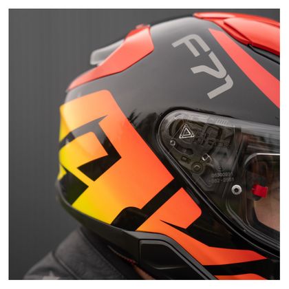 Casque intégral HJC F71 - BARD - Noir / Rouge