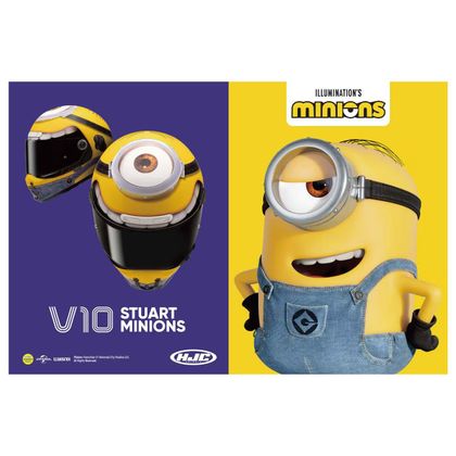 Casque Hjc V10 - STUART MINIONS - Noir / Jaune