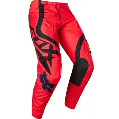 Pantaloni da cross Fox 180 VENZ - FLUO RED 2023 - Rosso / Nero Ref : FX3685 