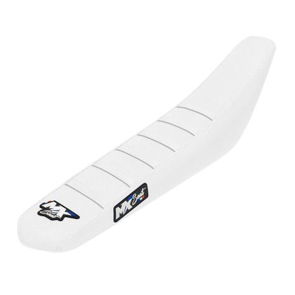 MX Seat 6 Rippen Sattelbezug - Weiß