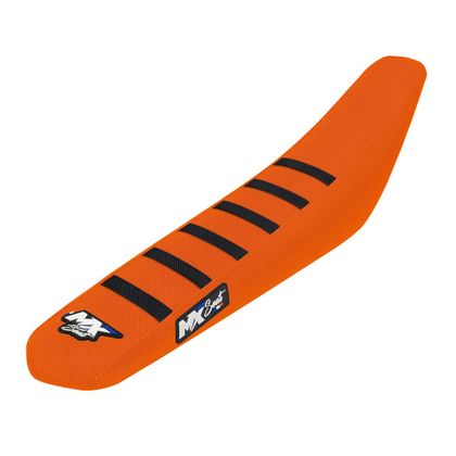 Housse de selle MX Seat 6 ribs - Orange / Noir