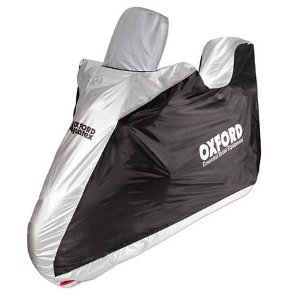 Funda moto Oxford Aquatex Top box especial cúpula de alta protección universal - Negro / Gris Ref : OD0270 / CV217 