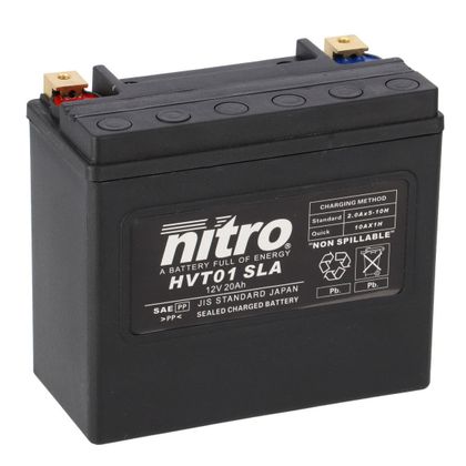Batteria Nitro HVT 01 AGM chiusa Harley OE 65989-97 Tipo acido Senza manutenzione