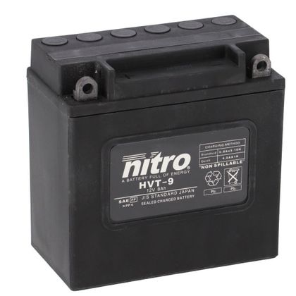 Batteria Nitro HVT 09 AGM chiusa Harley OE66006-70 - 6V Tipo acido Senza manutenzione