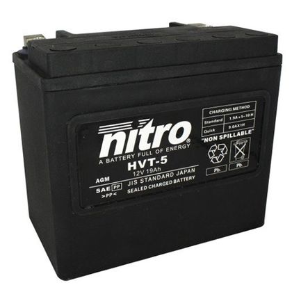 Batería Nitro HVT 05 AGM cerrada Harley OE 65991-82 Tipo ácido sin mantenimiento Ref : HVT 05 SLA 