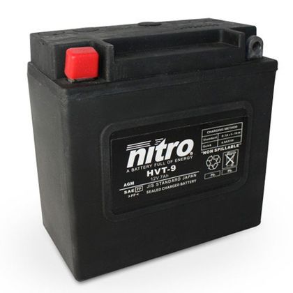 Batería Nitro HVT 09 AGM cerrada Harley OE OE66006-70 - 6V Tipo ácido sin mantenimiento Ref : HVT 09-SLA / HVT 09 SLA 