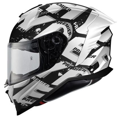 Premier HYPER SR 8 BM Integraalhelm - Zwart / Wit Ref: PE0471 