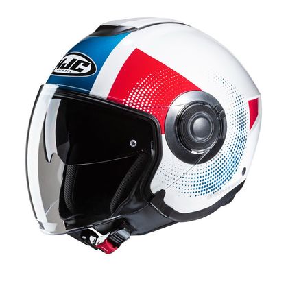 HJC I40N - PYLE Jet helmet - Red / Blue
