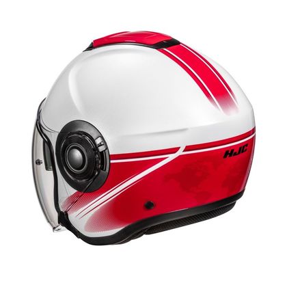 Casque jet Hjc I40N - VISION - Blanc / Rouge